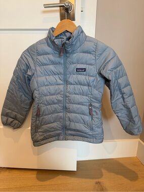 Patagonia Light Blue Quilted Puffer Jacket